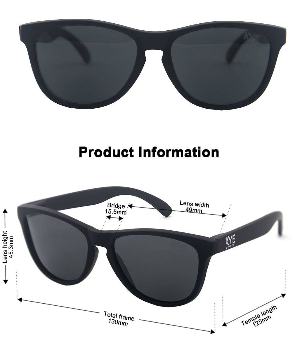 Kids Polarized Sunglasses | Black Bear - Fits Ages 3-7 - LuLLabY LaNe