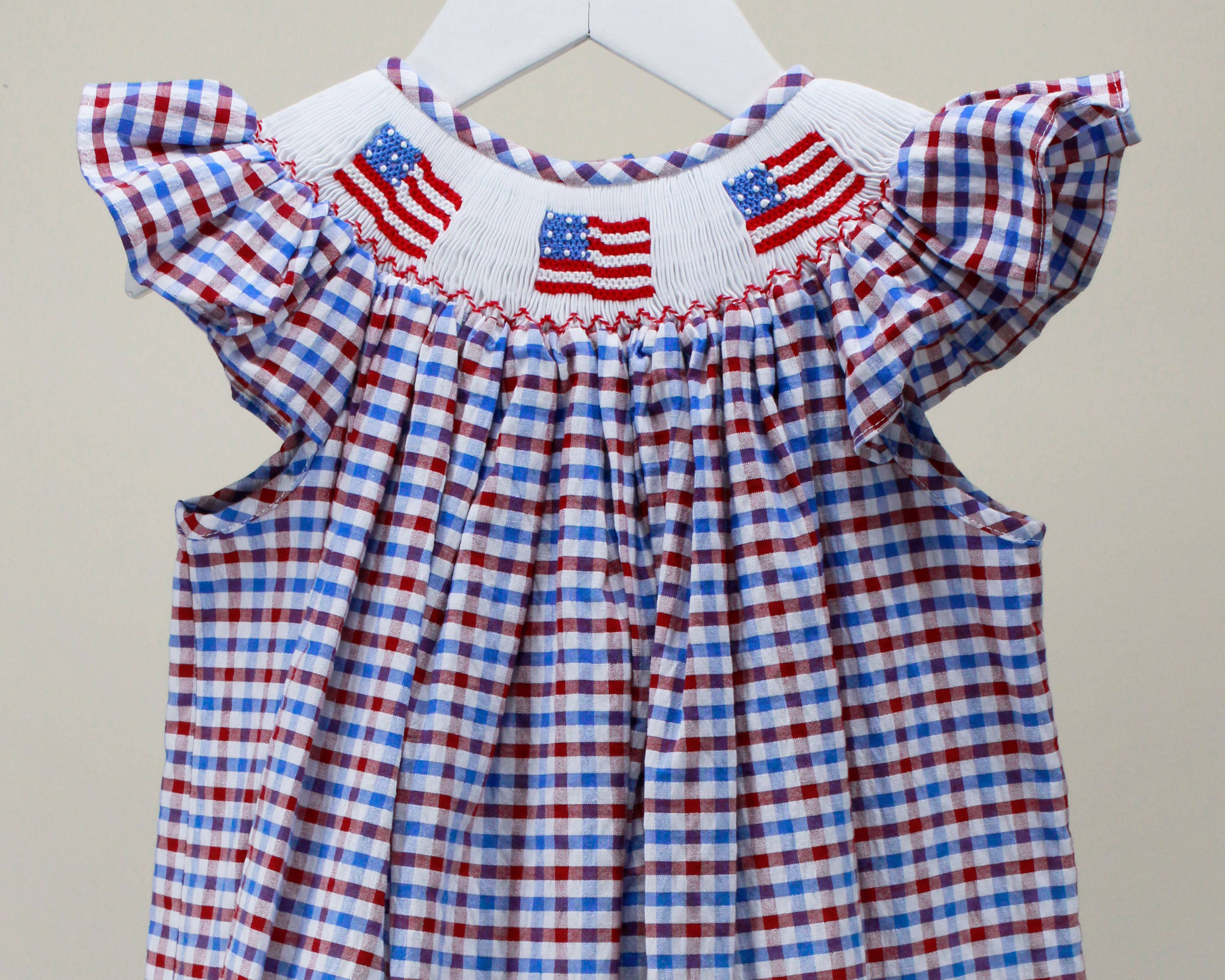Red, Blue & White Melanie Dress - LuLLabY LaNe
