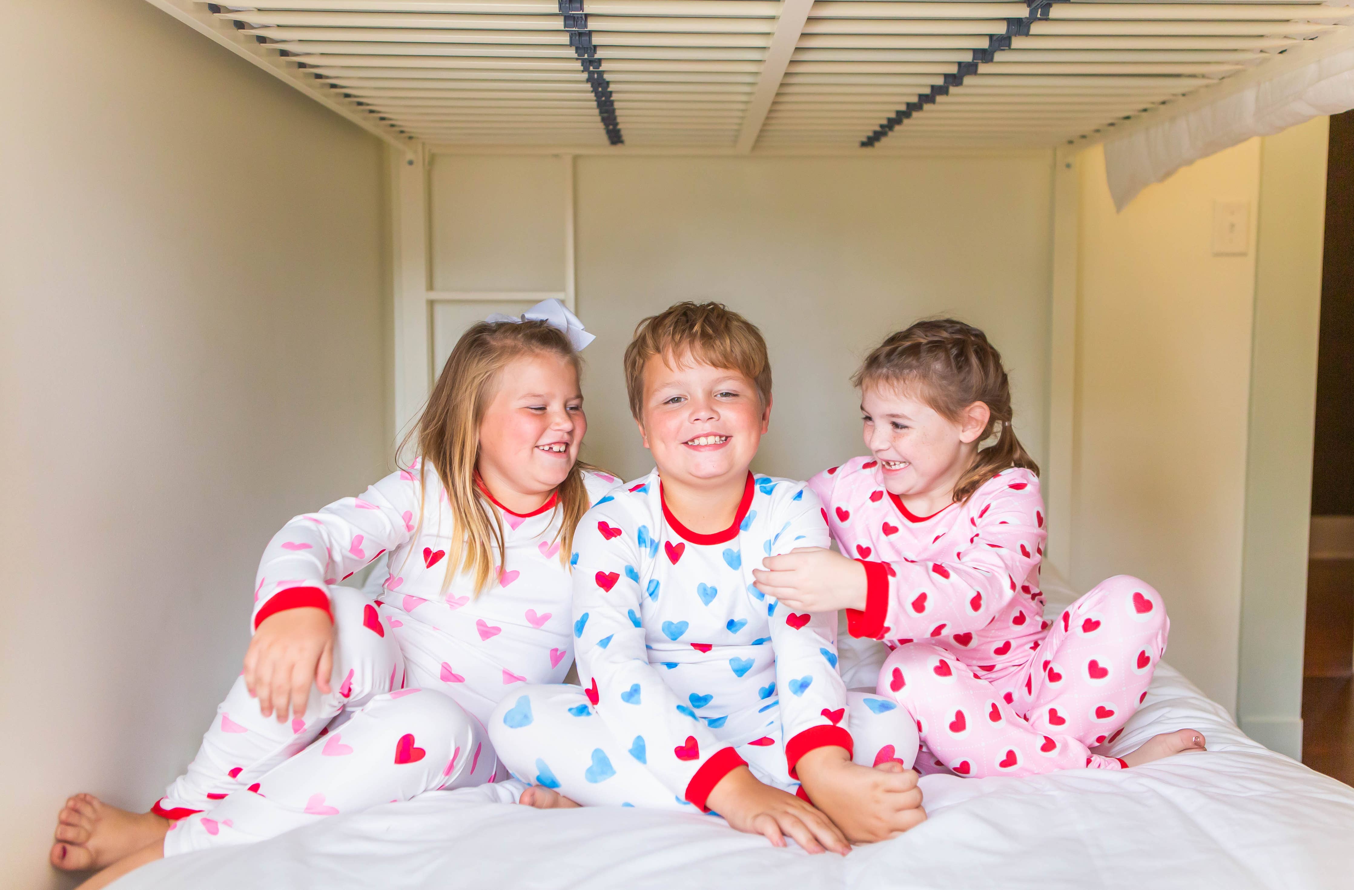 Blue Hearts - Buttflap Pajamas - LuLLabY LaNe