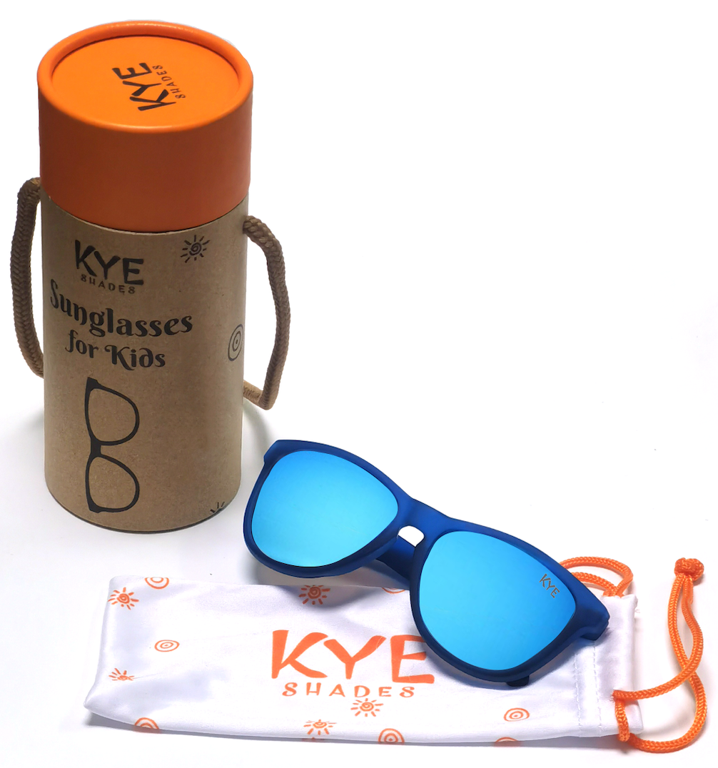 Kids Polarized Sunglasses | Blue Frog - Fits Ages 3-7 - LuLLabY LaNe