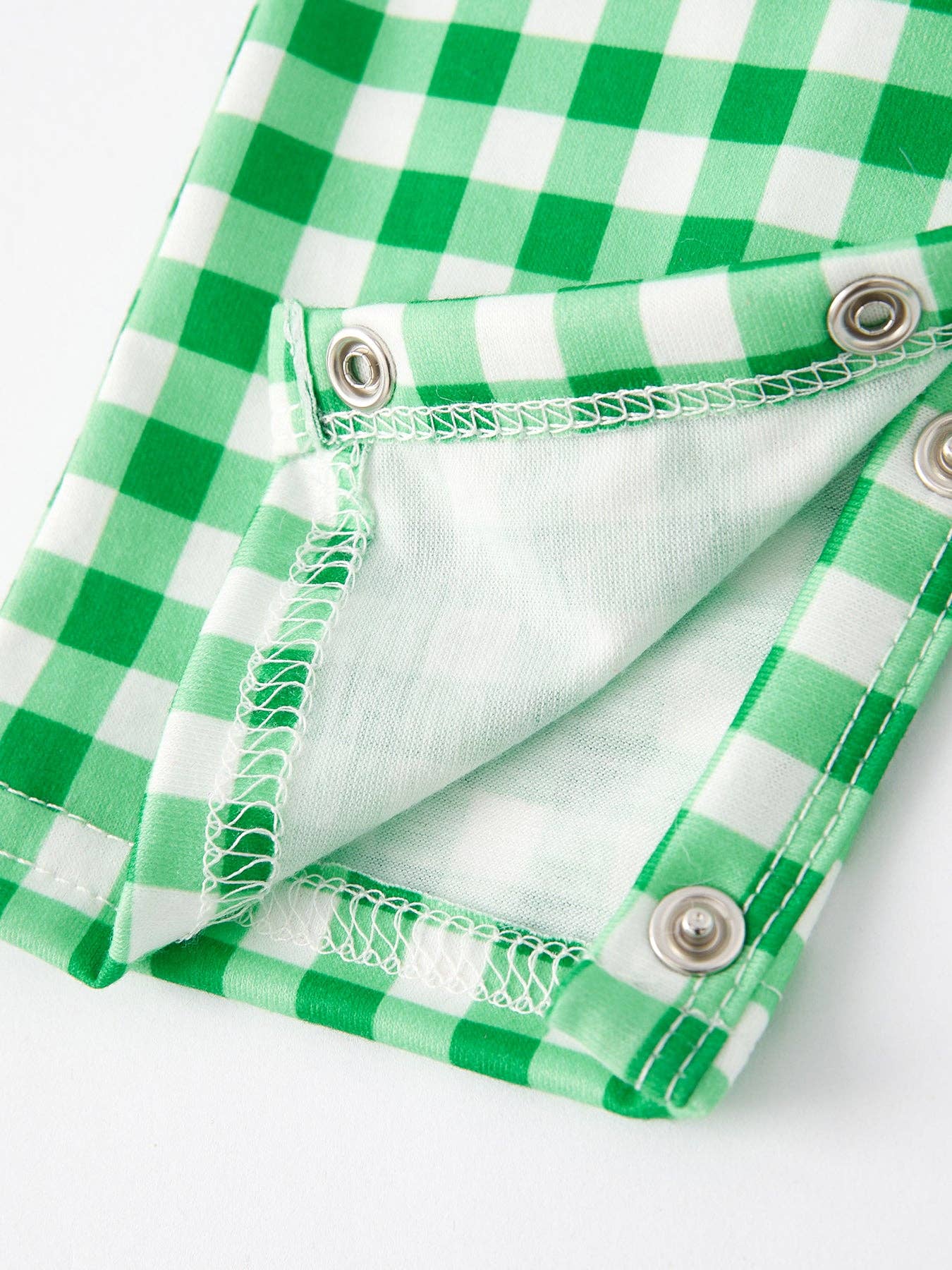 St. Patrick's Day Smocking Embroidered Green Plaid Boys' Romper - LuLLabY LaNe