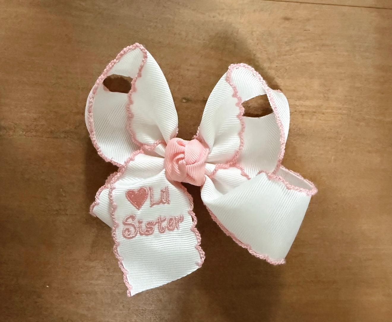 Little Sister Pink- Alligator Clip - LuLLabY LaNe