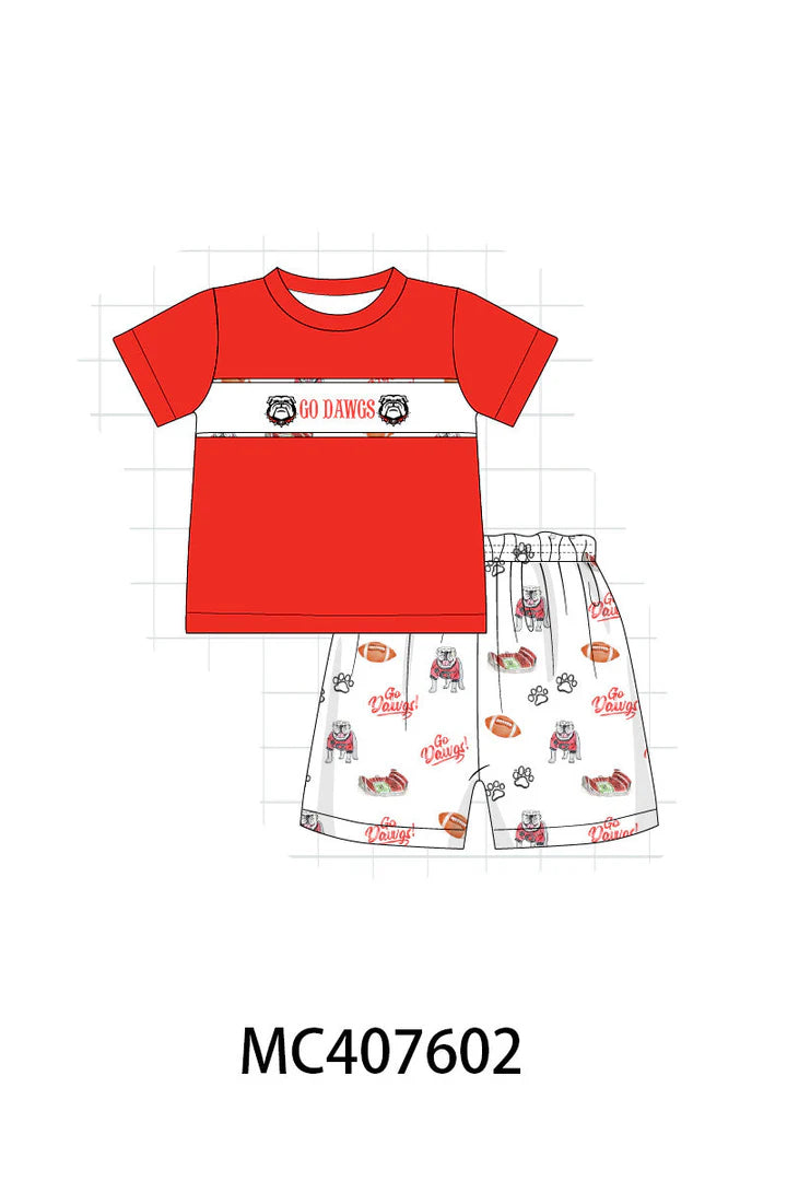 Georgia Football Shorts Set - LuLLabY LaNe