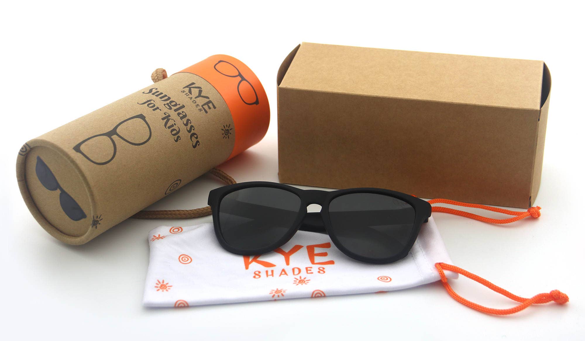 Kids Polarized Sunglasses | Black Bear - Fits Ages 3-7 - LuLLabY LaNe