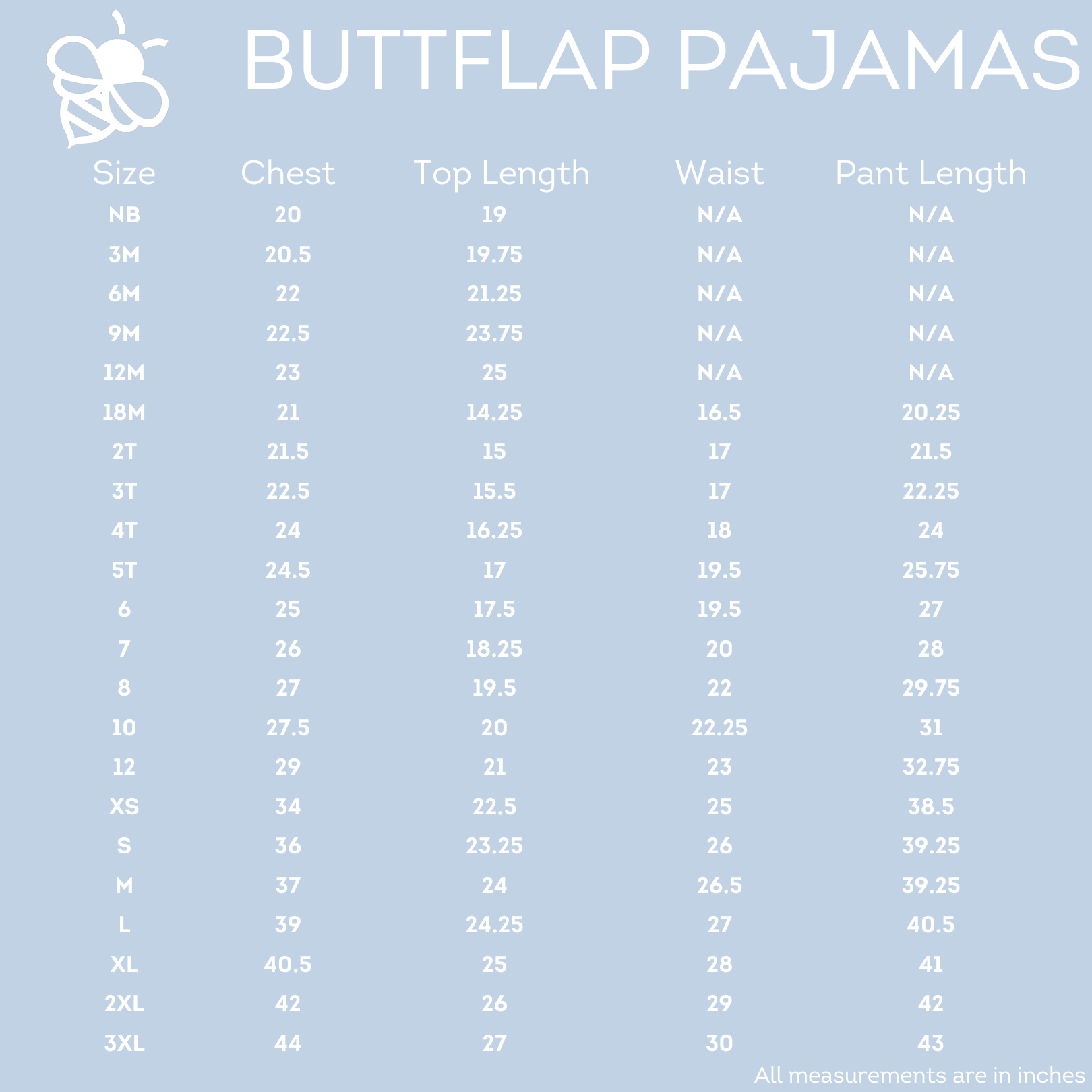 Blue Hearts - Buttflap Pajamas - LuLLabY LaNe