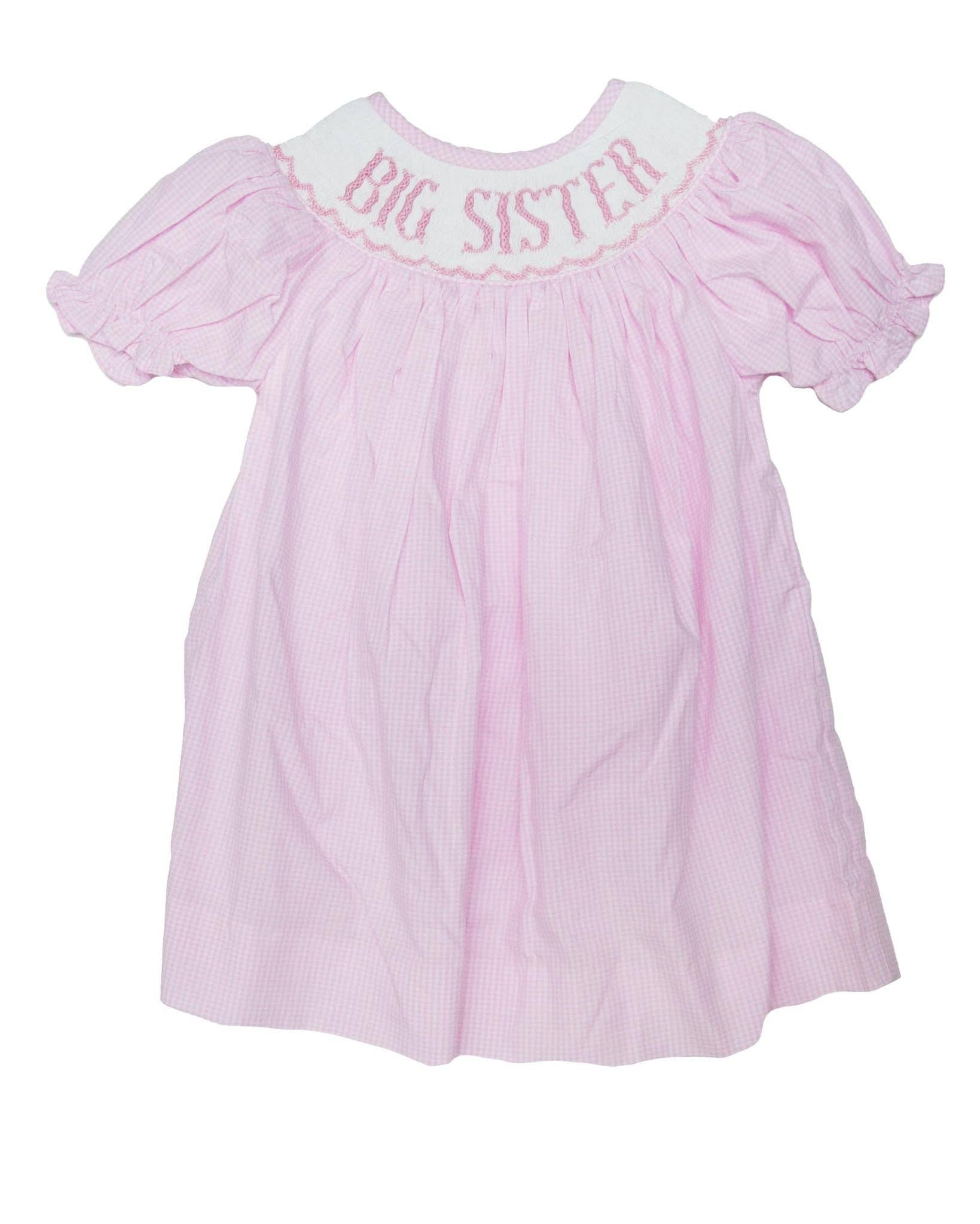 Big Sister - Pink Gingham Emmie Dress - LuLLabY LaNe