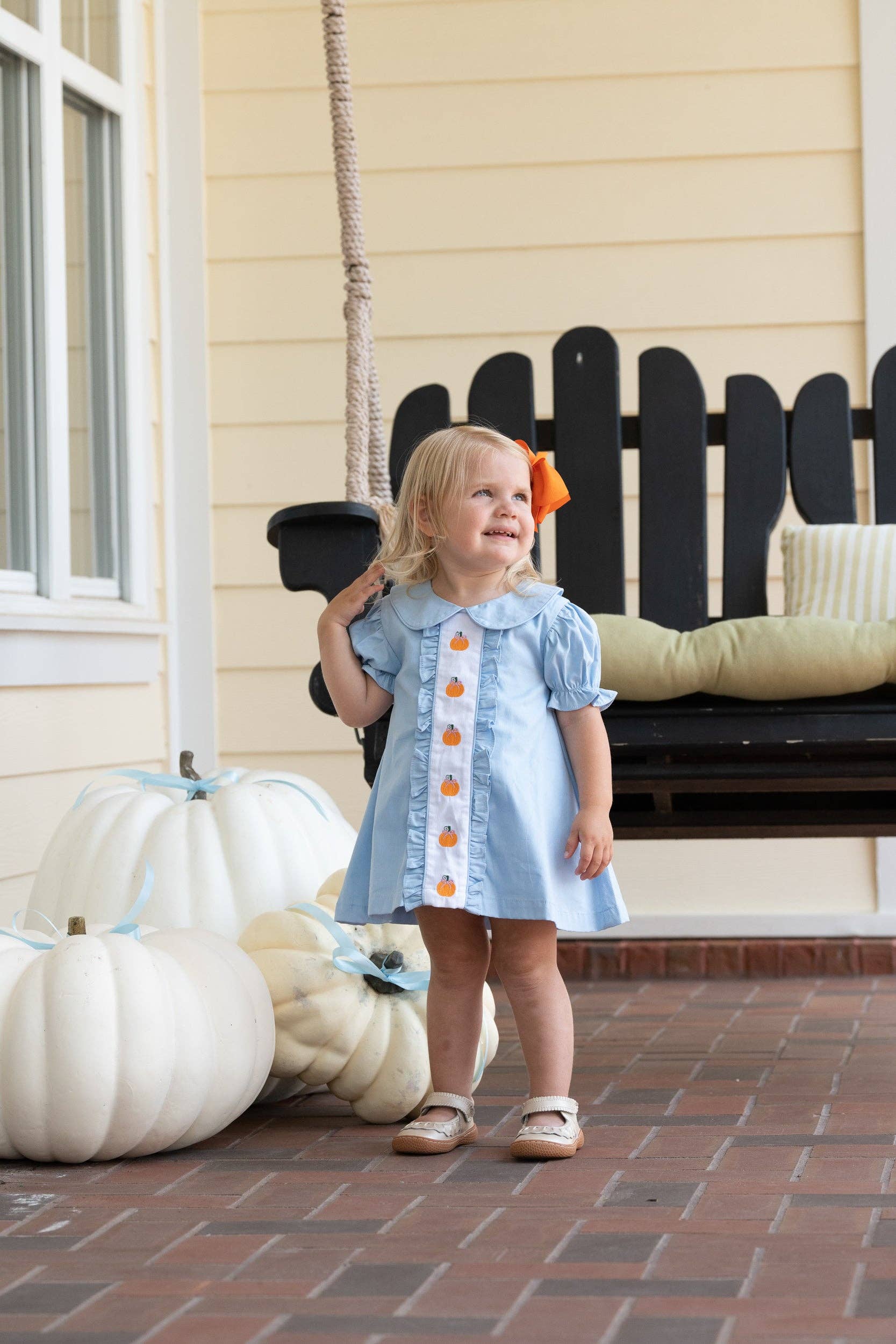 Marley Blue Pumpkins Bloomer Set - LuLLabY LaNe