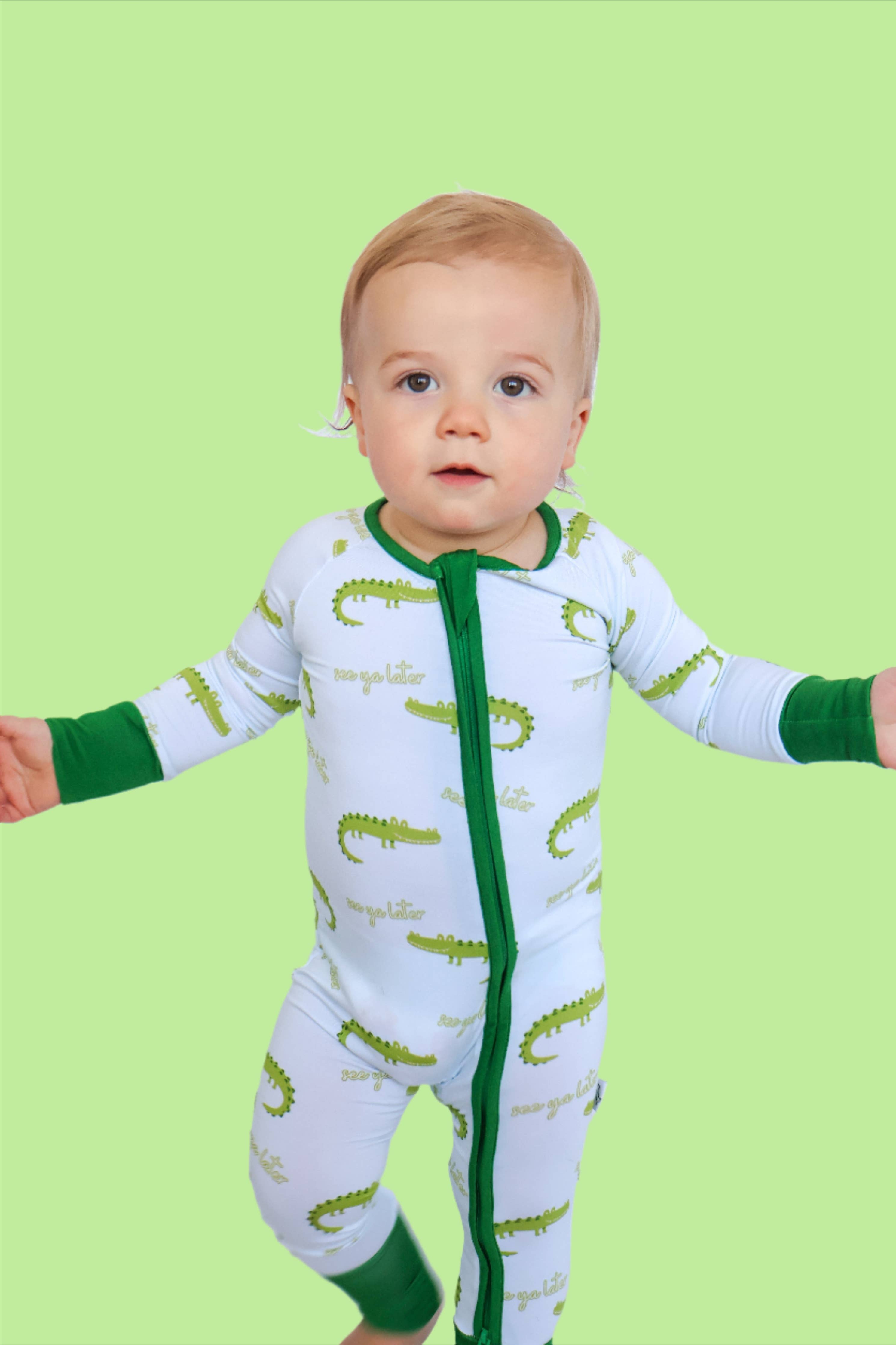 See Ya Later Alligator Bamboo Romper