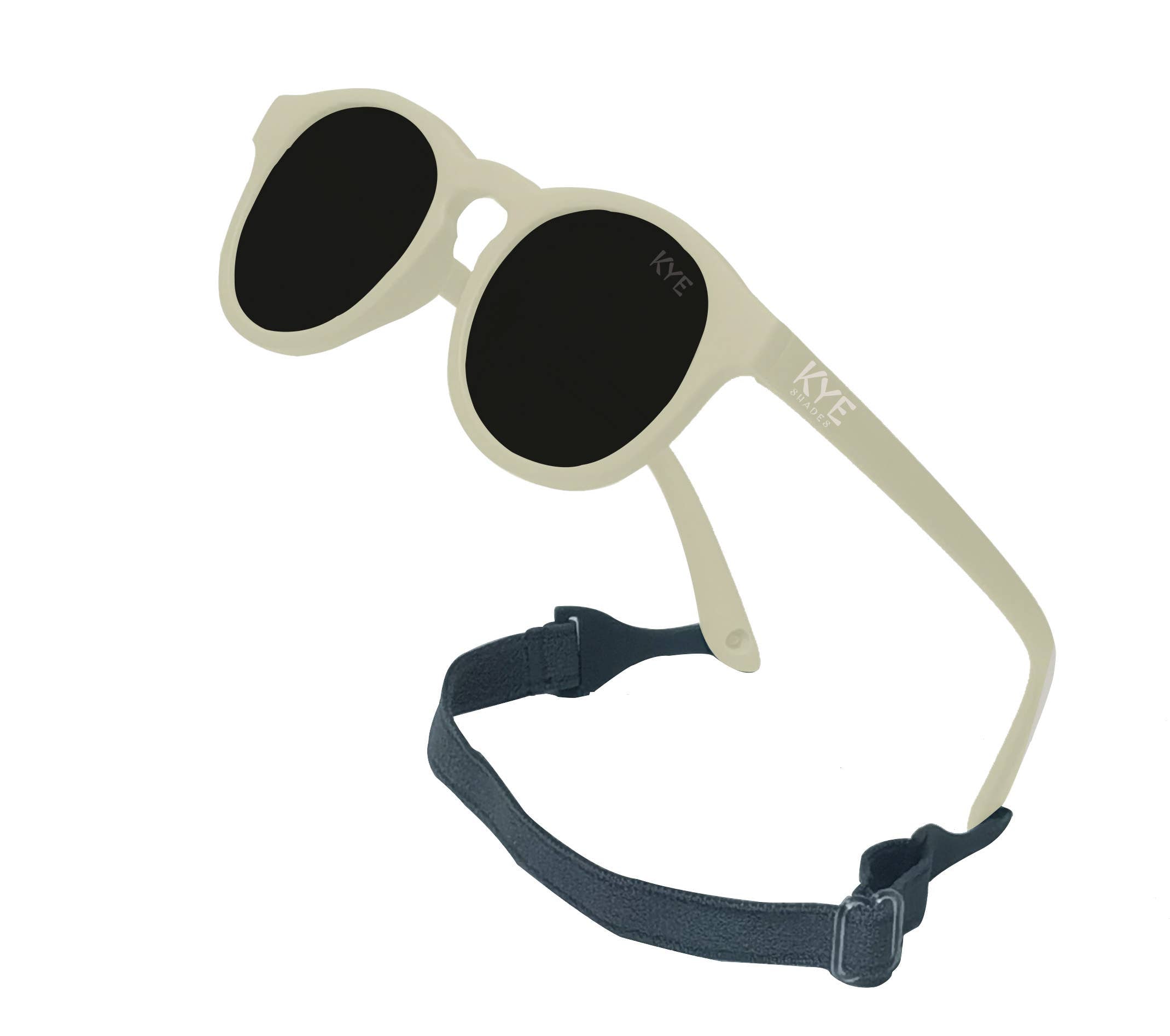 Infant Polarized Sunglasses | Ages 0-12 months | Light Beige - LuLLabY LaNe