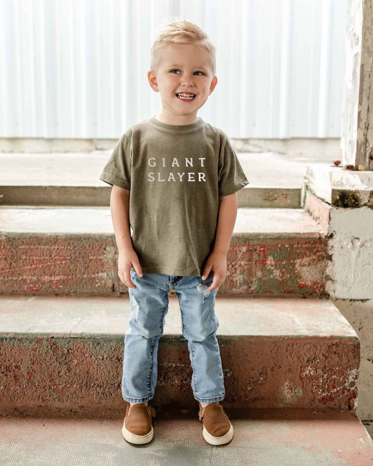 Giant Slayer Graphic Kid Tee - LuLLabY LaNe