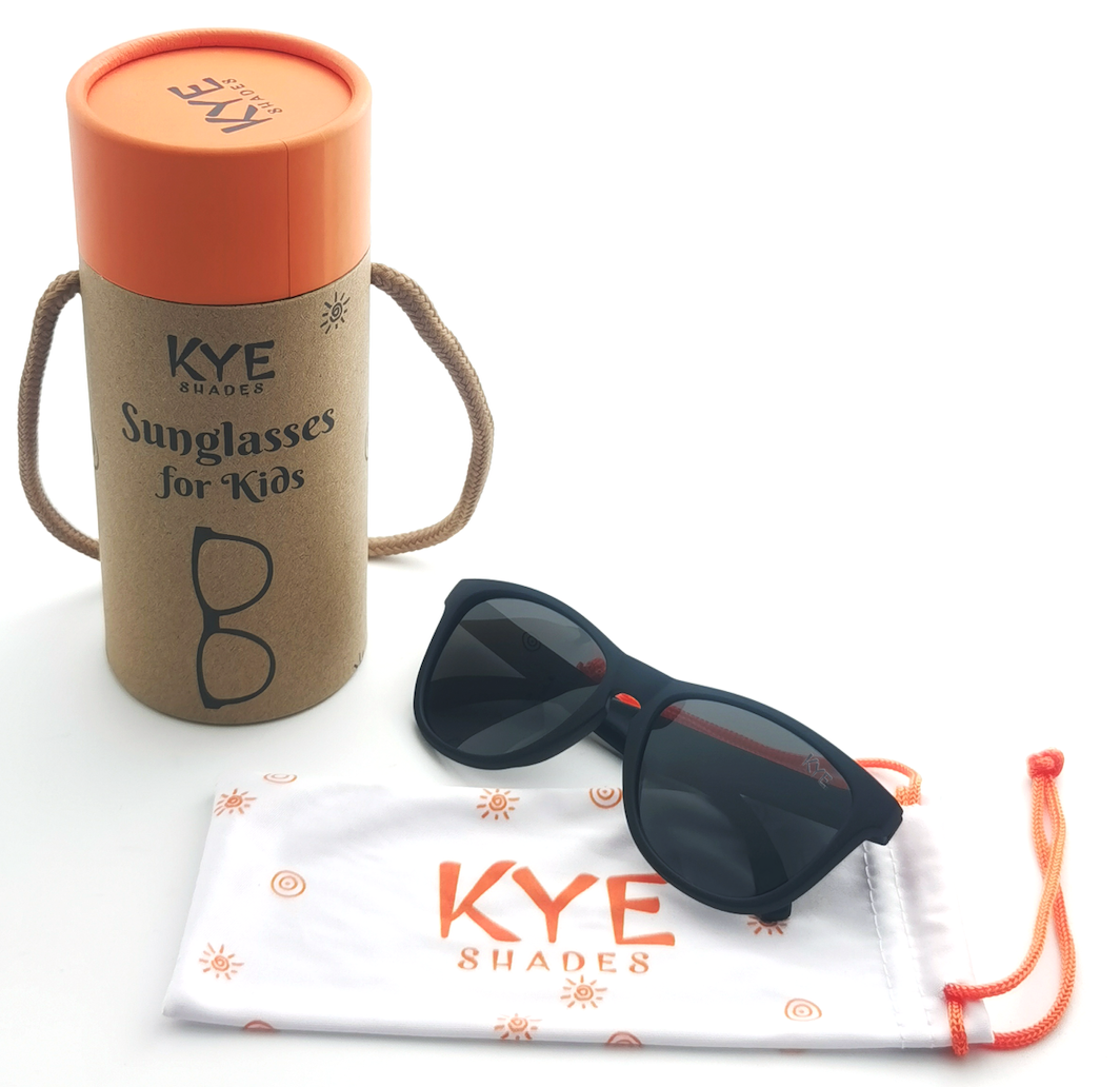 Kids Polarized Sunglasses | Black Bear - Fits Ages 3-7 - LuLLabY LaNe