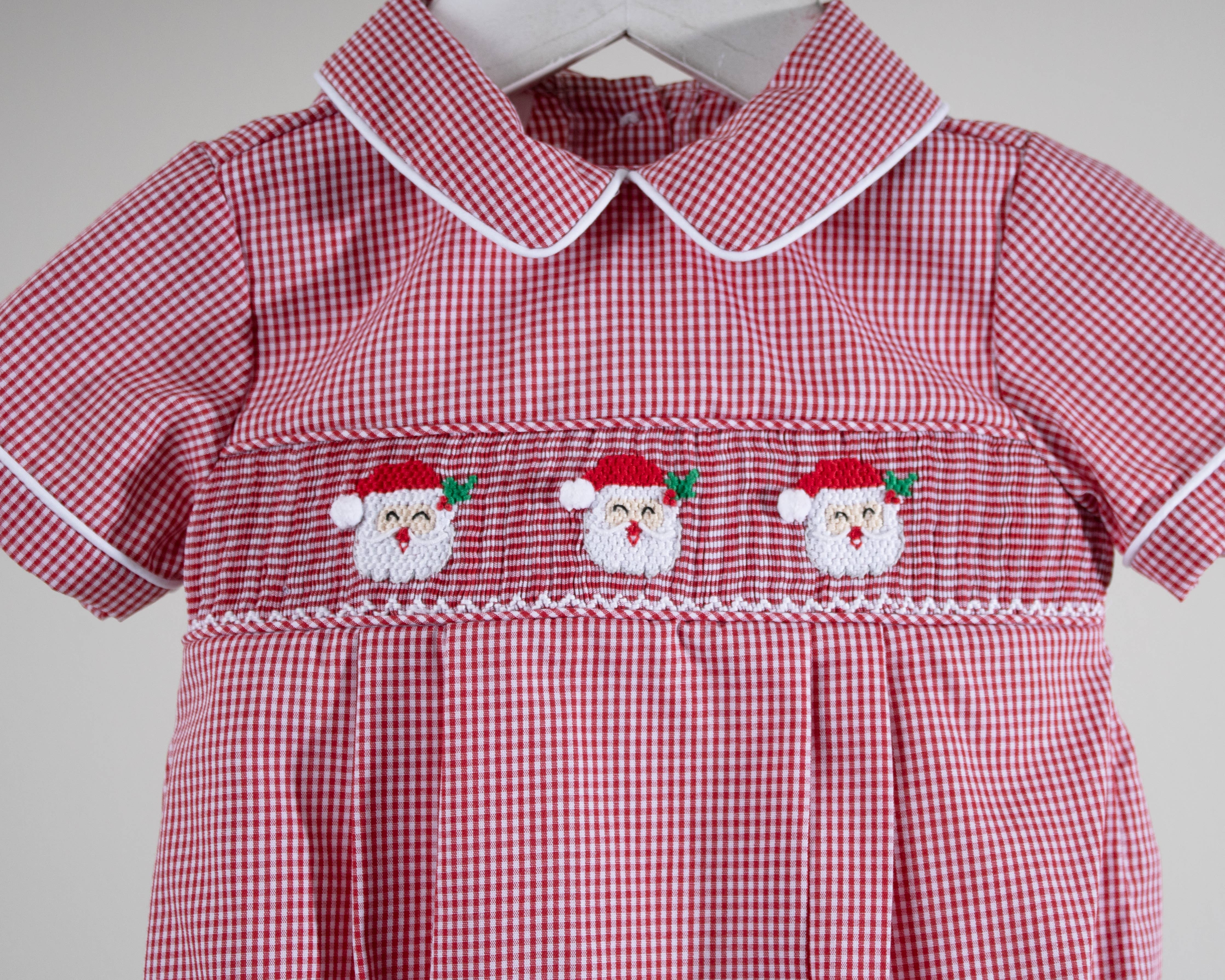 Little Claus Red Gingham Caleb Bubble