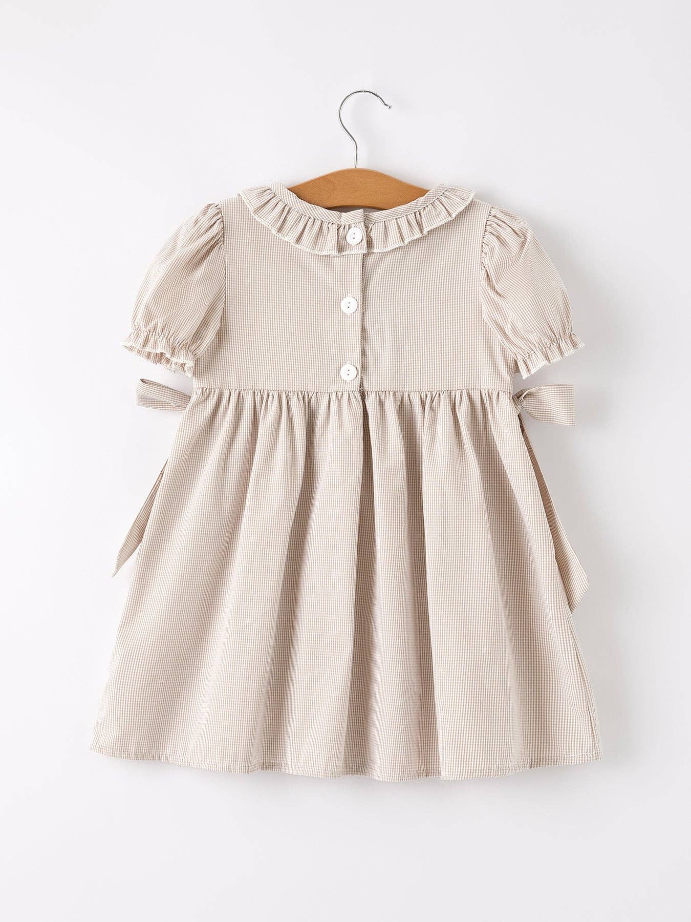 Pumpkin Plaid Girls Dress