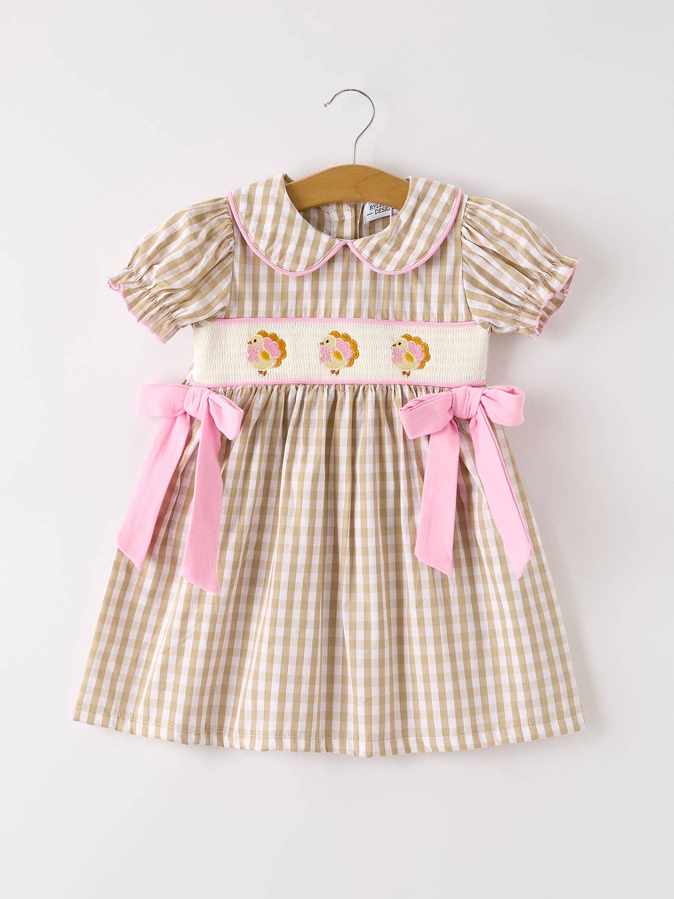 Thanksgiving Bow Girls Dress