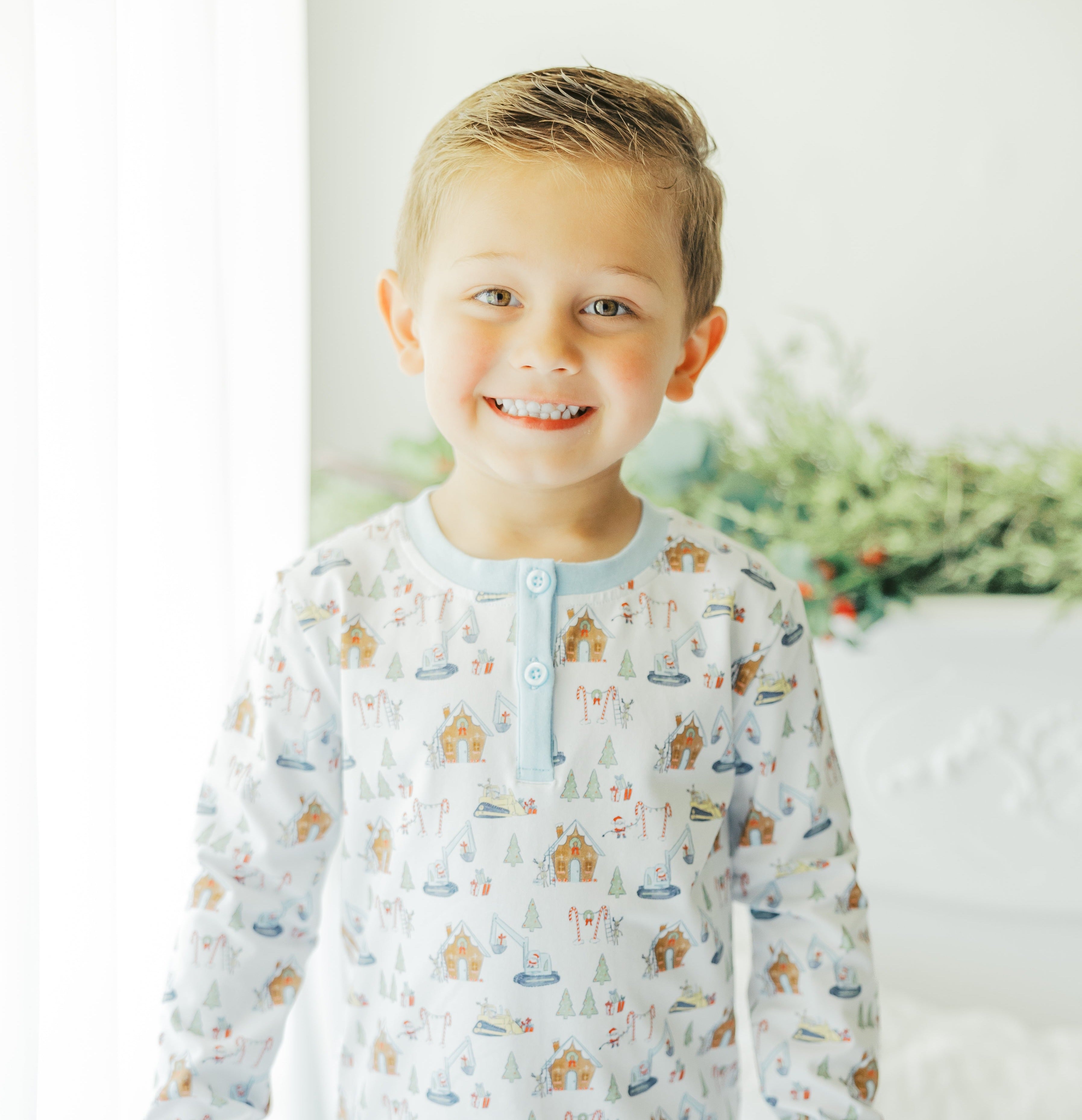 Construction Christmas PJ Set