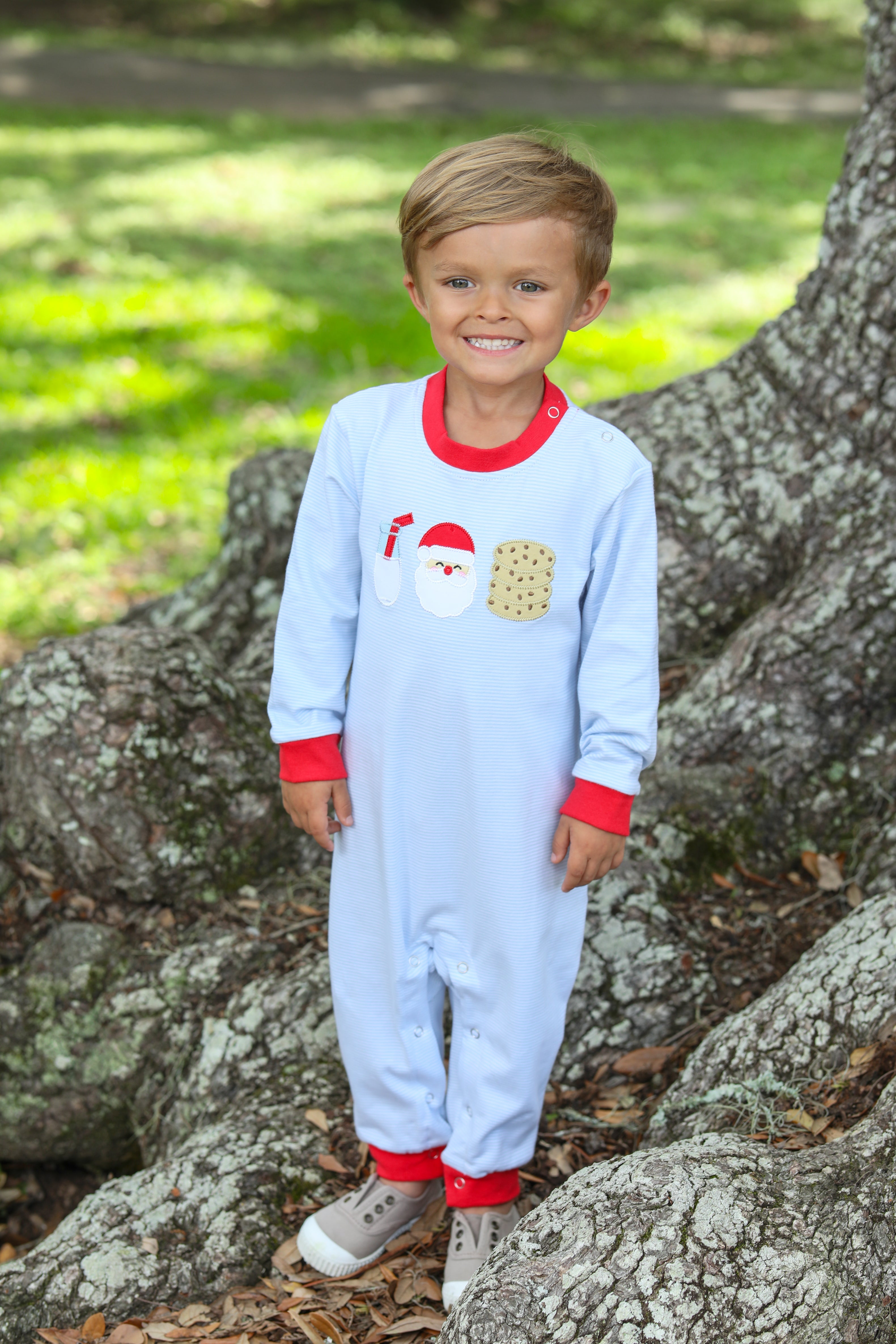 Milk and Cookies Romper- Boys