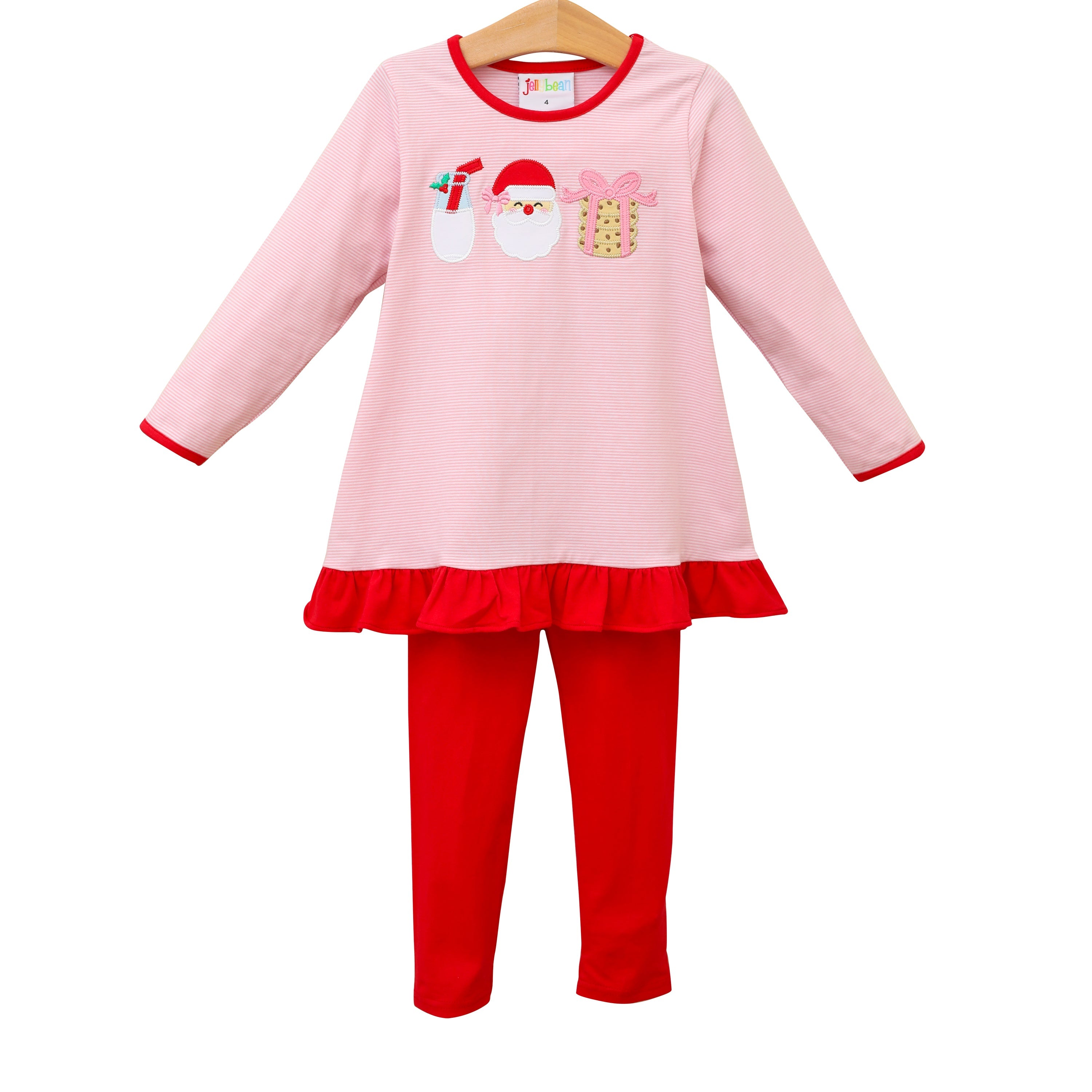 Milk and Cookies Ruffle Pants Set- Girls