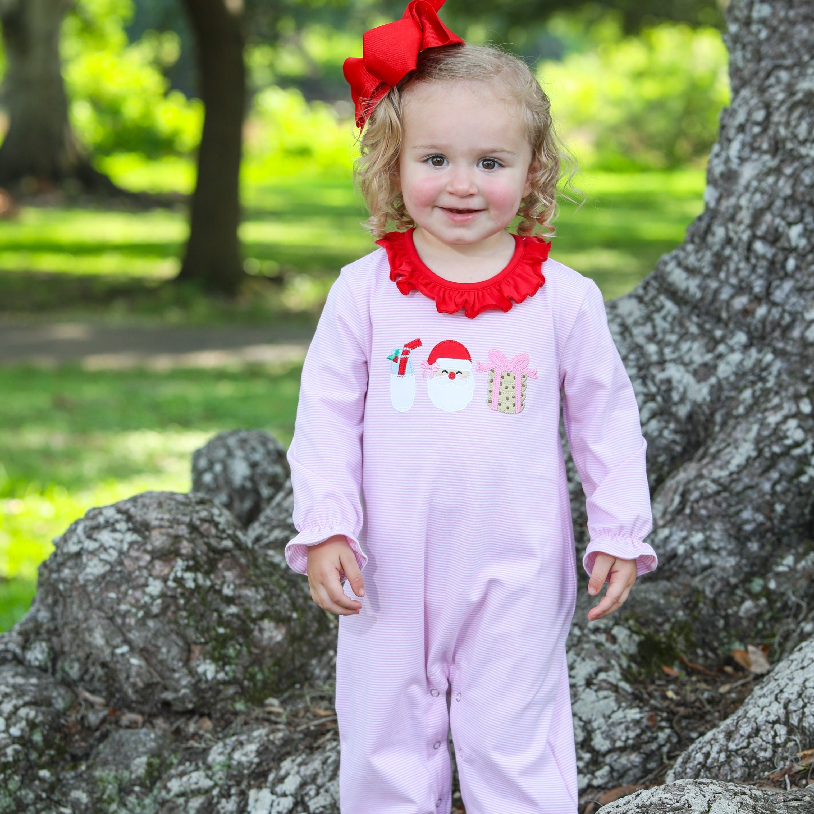 Milk and Cookies Ruffle Romper- Girls