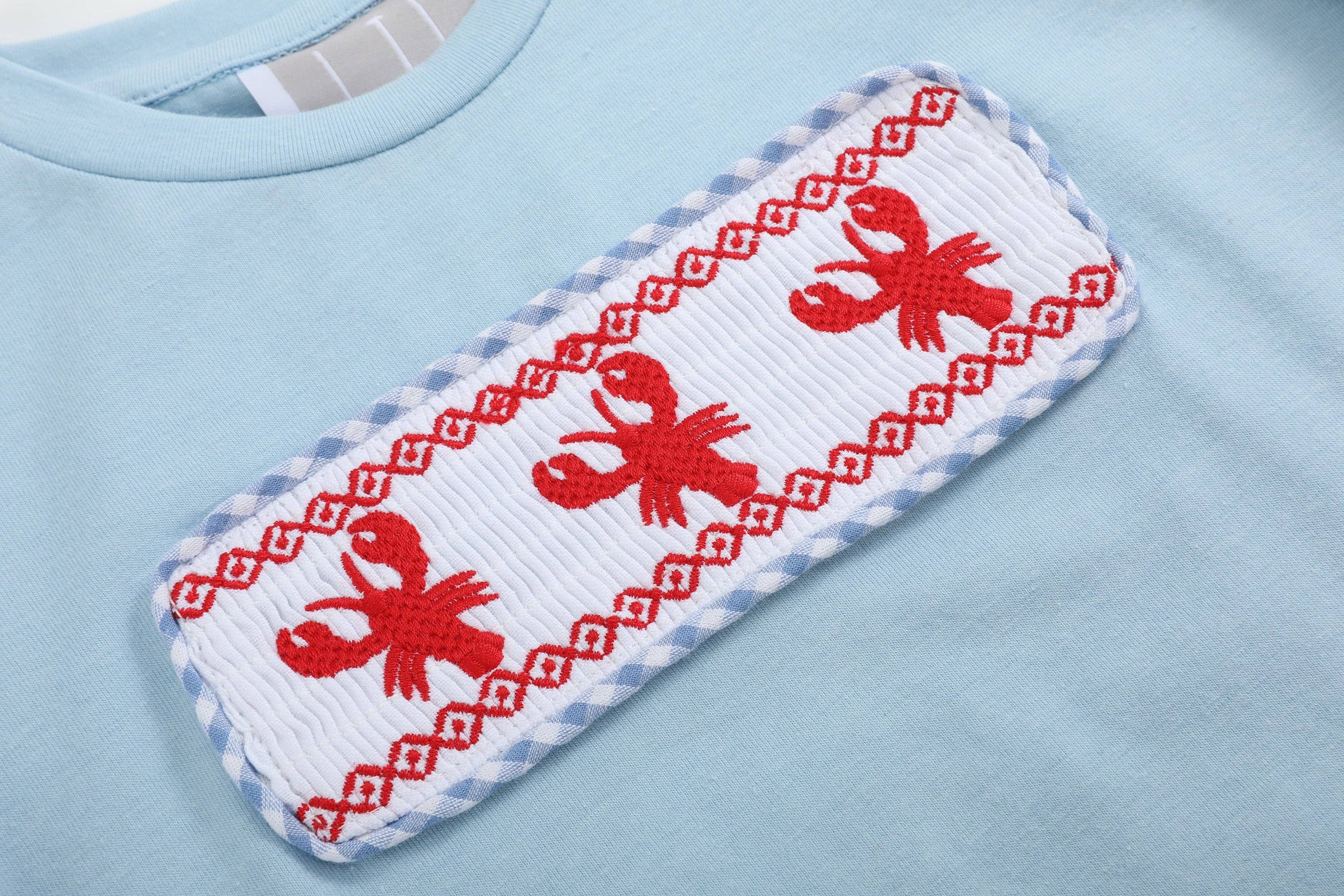 Blue Gingham Crawfish Set - LuLLabY LaNe