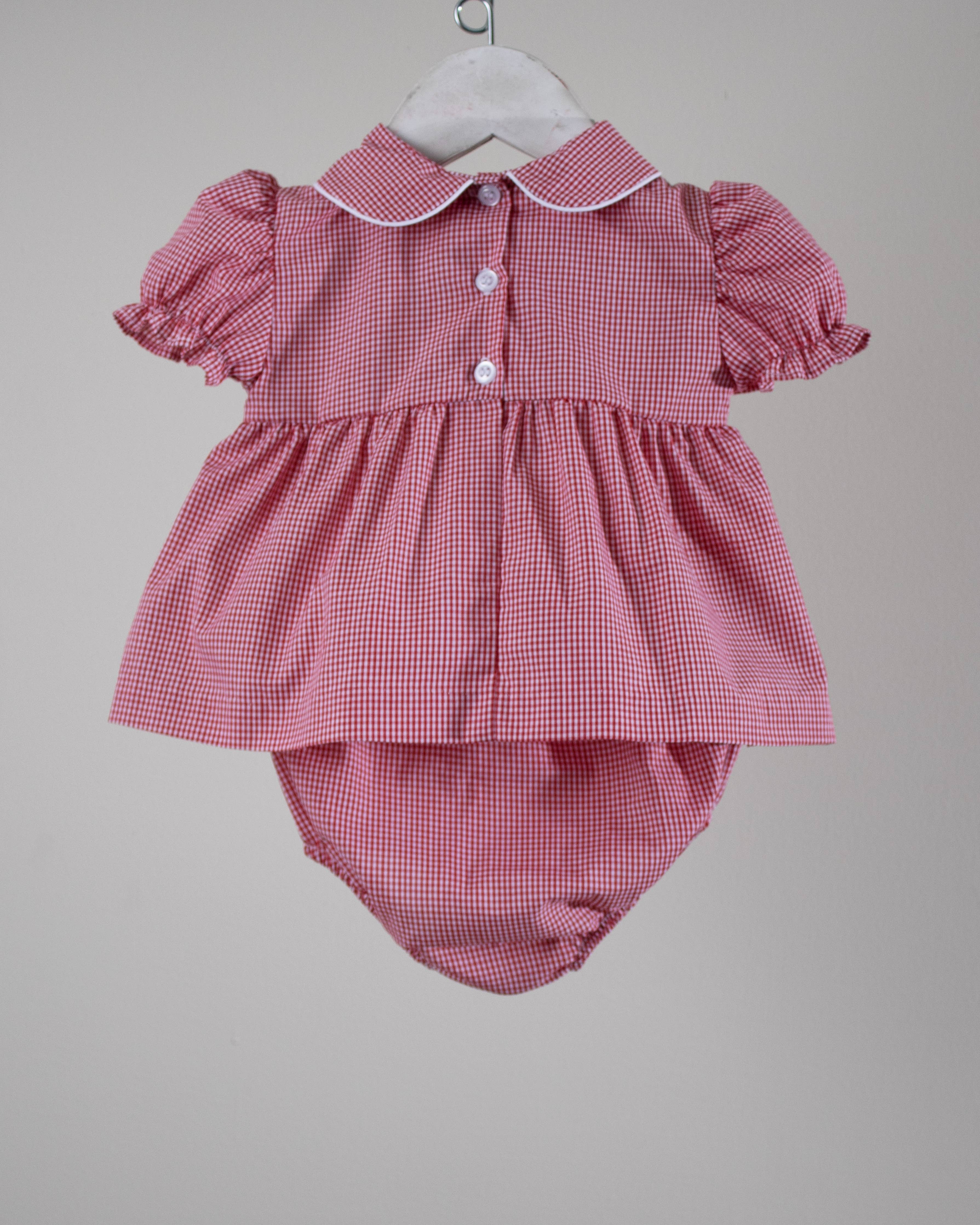 Little Claus Red Gingham Brooklyn Set