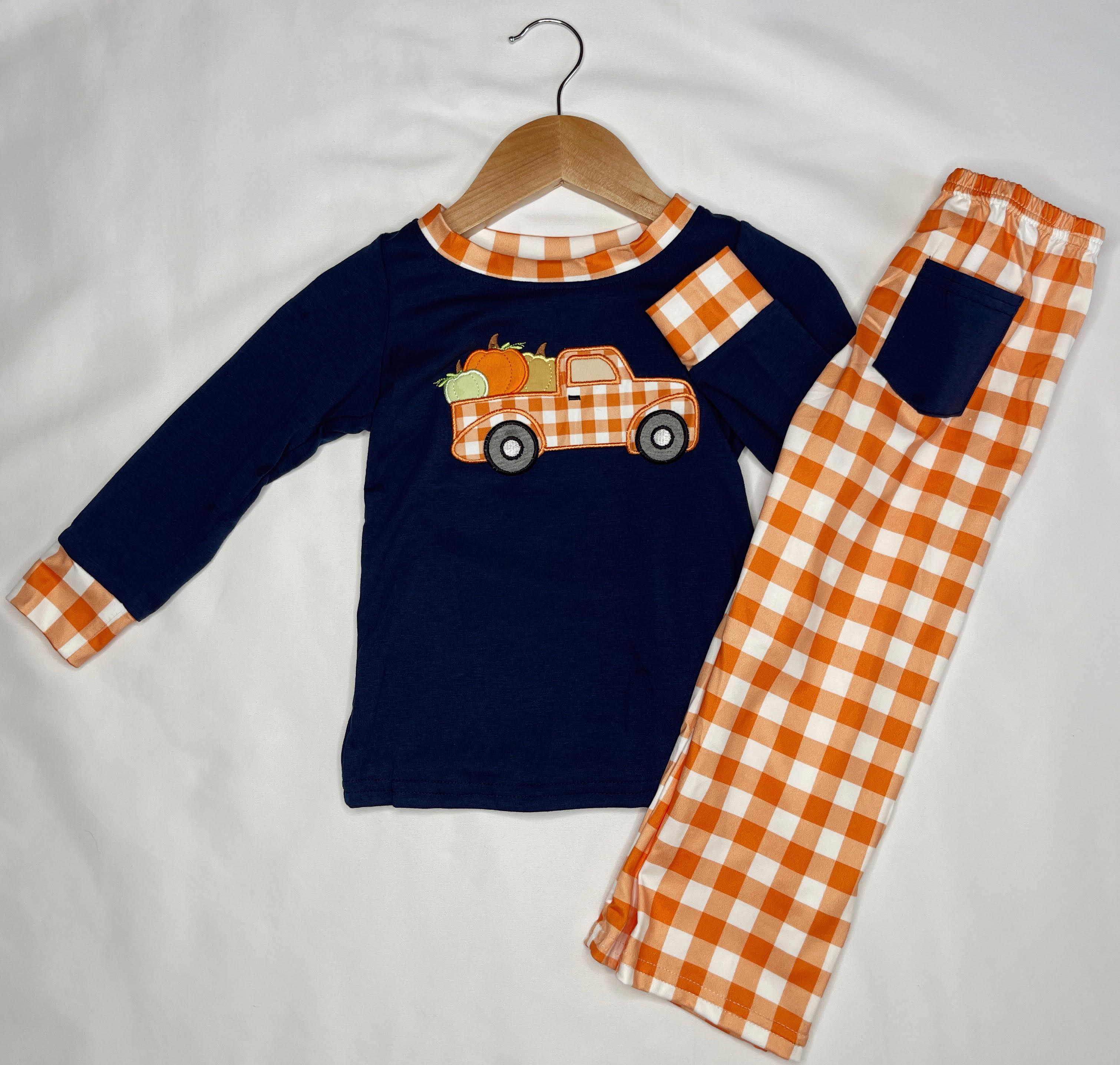 Pumpkin Plaid Set - LuLLabY LaNe